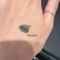 10K金天然拉長石（Labradorite）樹脂（Resin）項鍊吊墜