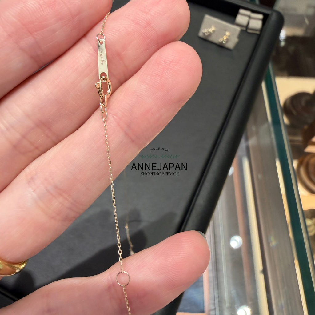 5K金10K金天然鑽石（Diamond）約40cm 露珠葉片項鏈