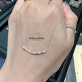 5K金10K金天然鑽石（Diamond）約40cm 露珠葉片項鏈
