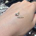 925純銀 Silver925天然鑽石星星鑲嵌／水滴造型／雙面可配戴吊墜