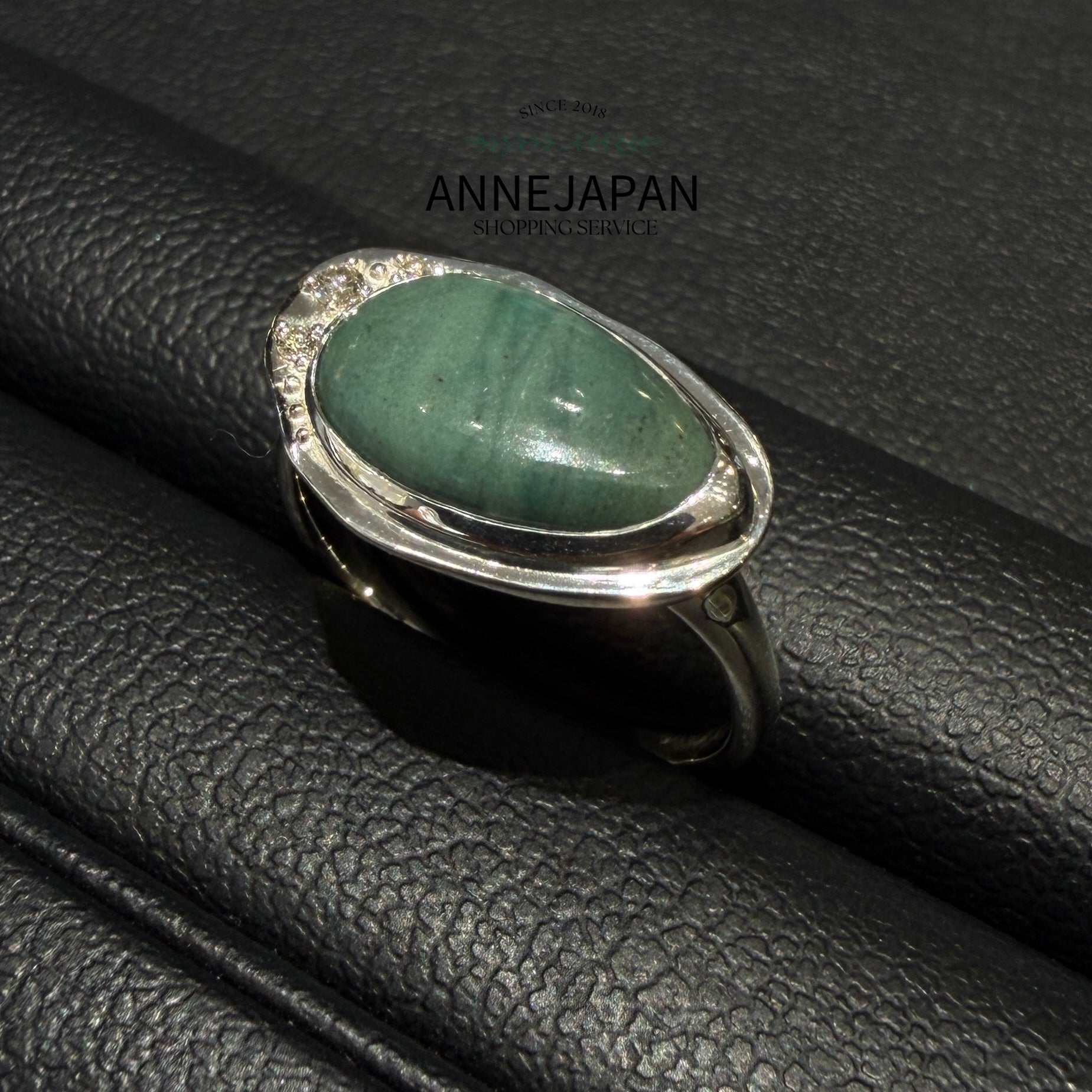 Silver925純銀天然石英 Quartz（多晶質石英原石）天然鑽石戒指