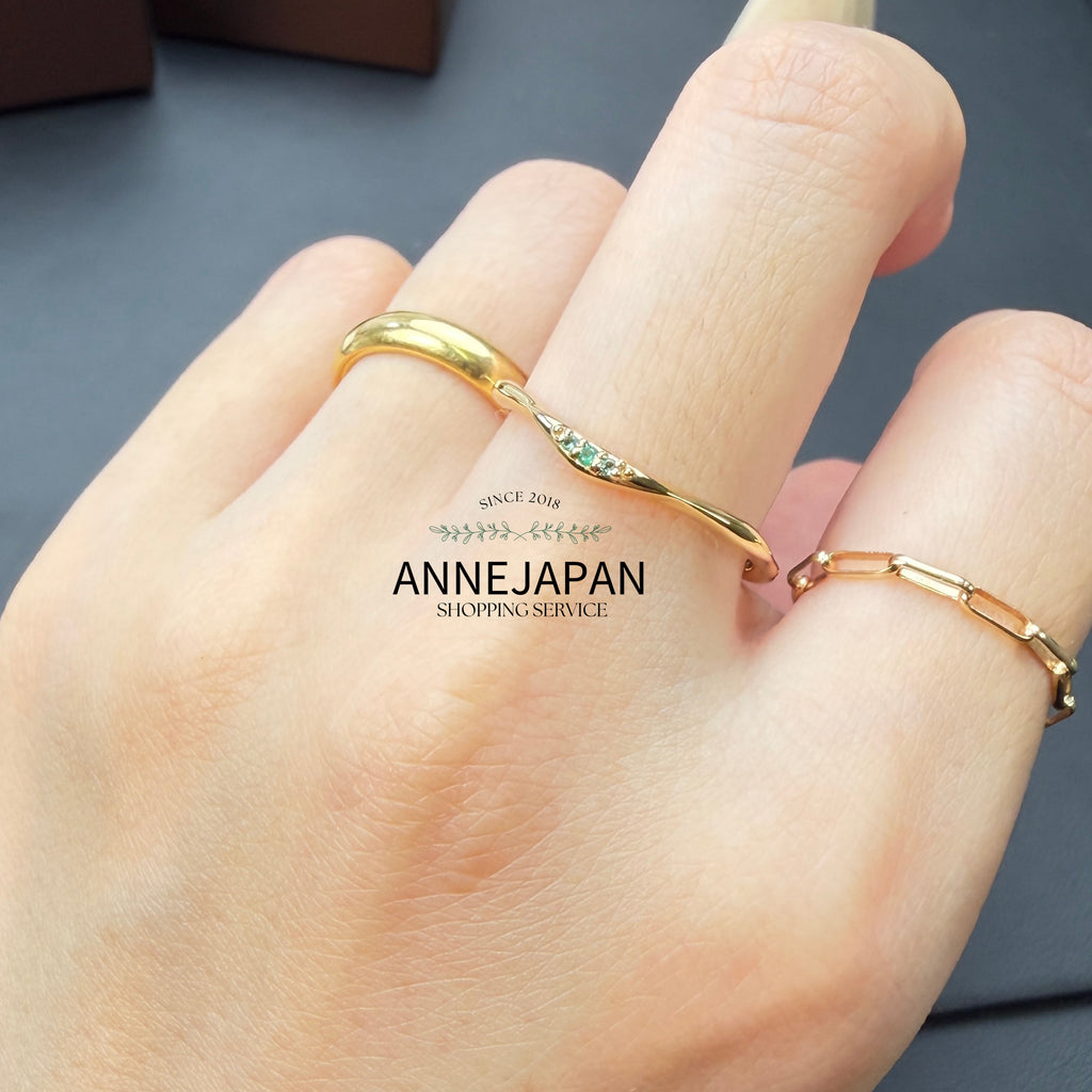 925銀、鍍金、天然祖母綠（5月誕生石） Colors Ring 戒指