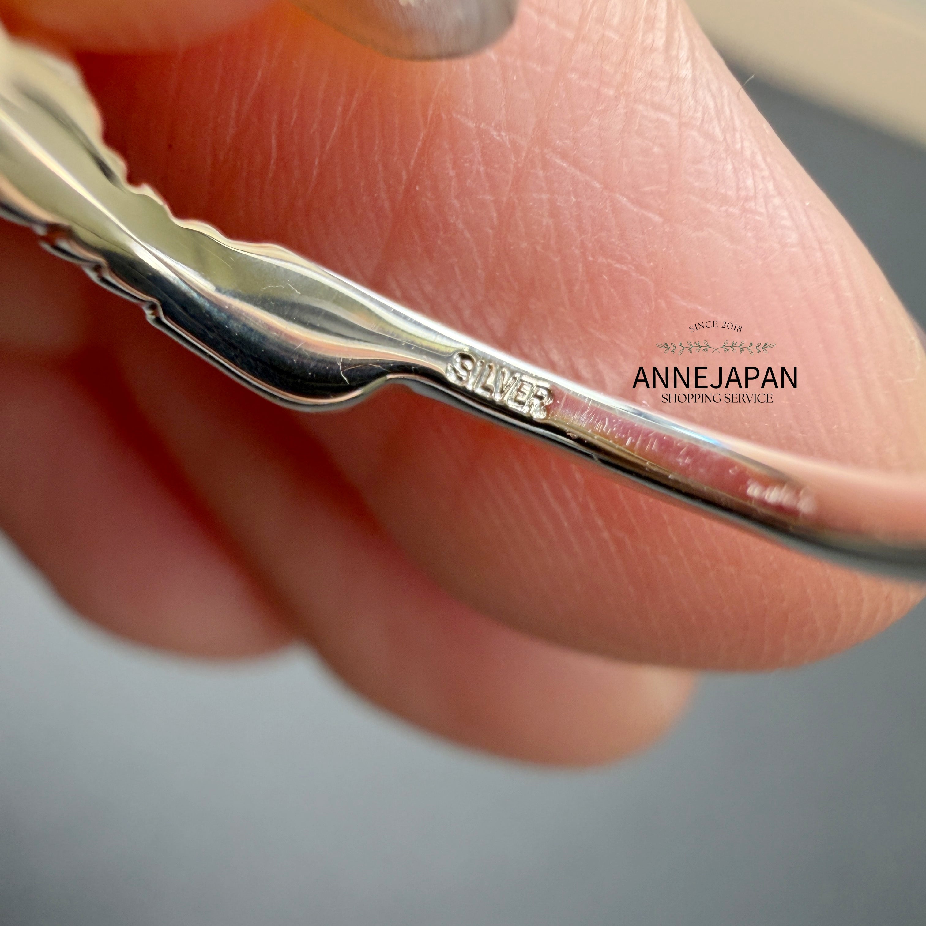 Silver925 純銀羽毛造型 × 自然波浪線條日系疊戴風戒指