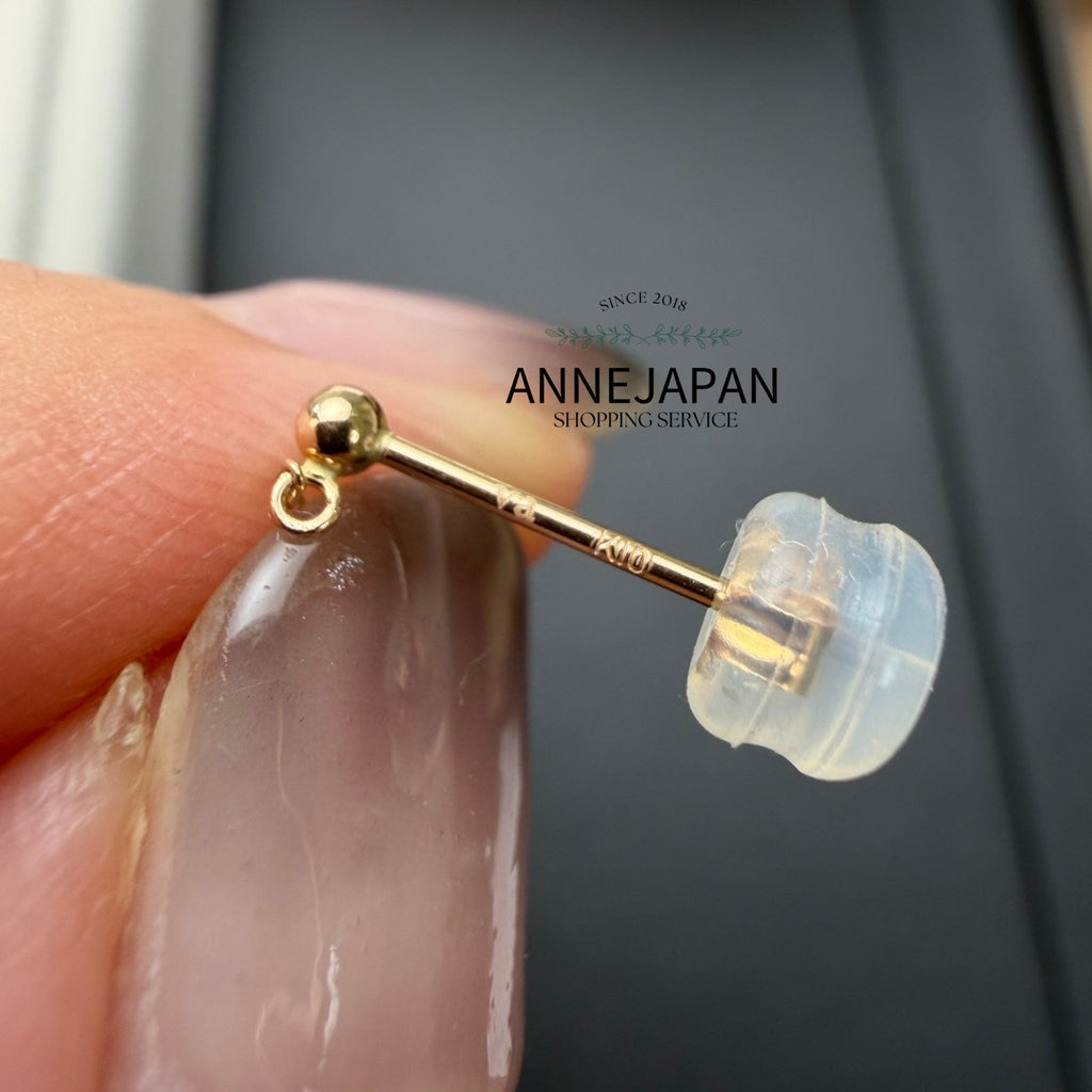 K10 黃金天然淡紫水晶堇青石坦桑石 耳環
