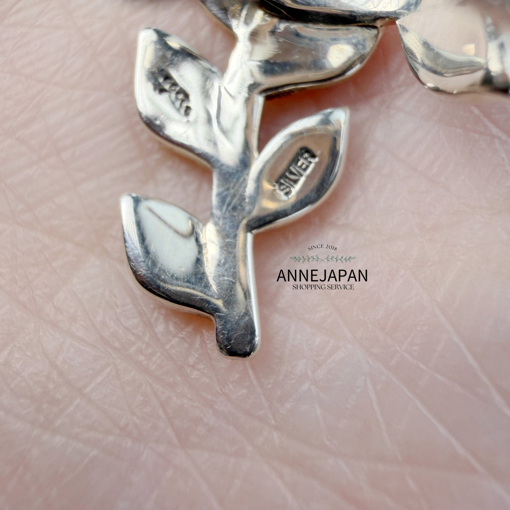 Silver925 純銀、黃鐵礦復古燻黑工藝 × 葉片曲線設計耳骨夾（單耳販售）