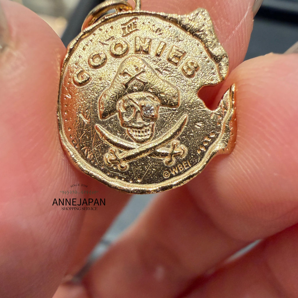 七寶奇謀海盜金幣Silver 925 純銀天然鑽石 項鏈吊墜