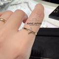 18K黃金約 0.09 ct（Trilliant 三角形切割天然鑽石）風箏戒指