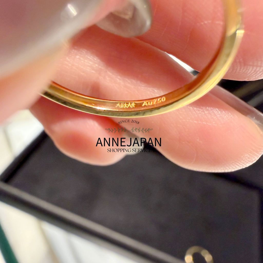 18K黃金約 0.09 ct（Trilliant 三角形切割天然鑽石）風箏戒指