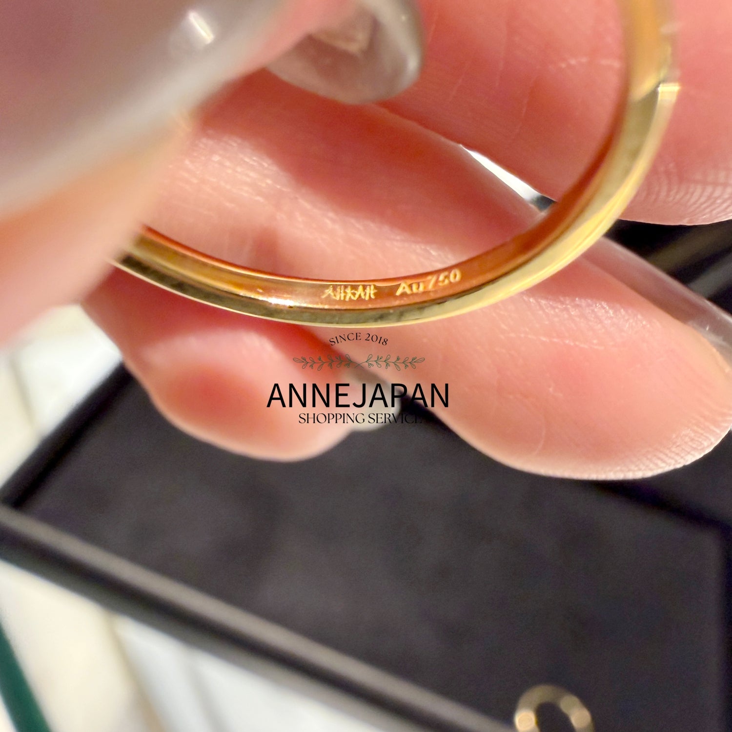 18K黃金約 0.09 ct（Trilliant 三角形切割天然鑽石）風箏戒指