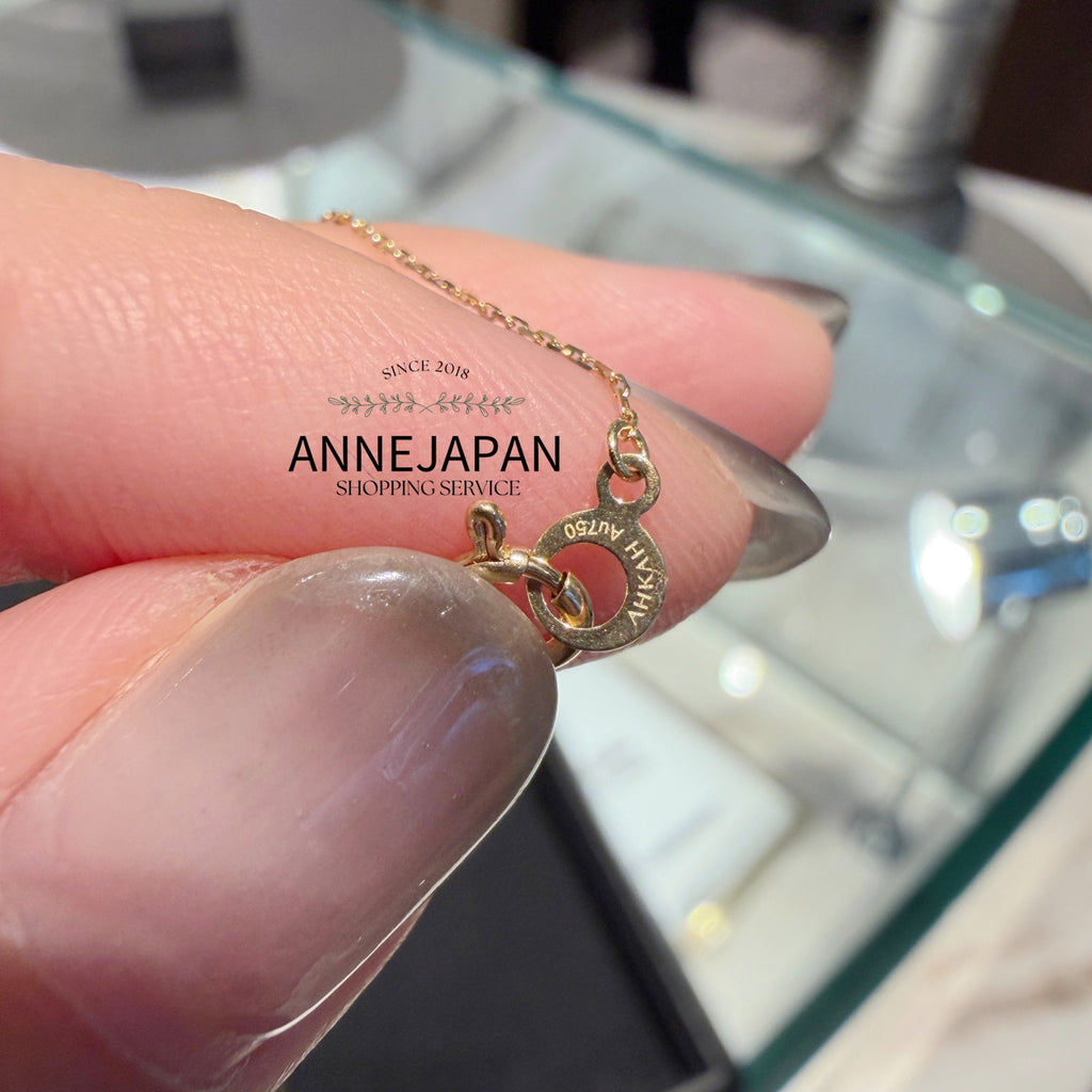 18K黃金（K18 Yellow Gold）／Trilliant 三角形切割天然鑽石風箏項鏈