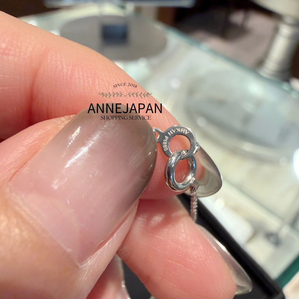 鉑金（Platinum）／天然鑽石約 0.08 ct吊燈｜流線垂墜自然搖曳 項鏈