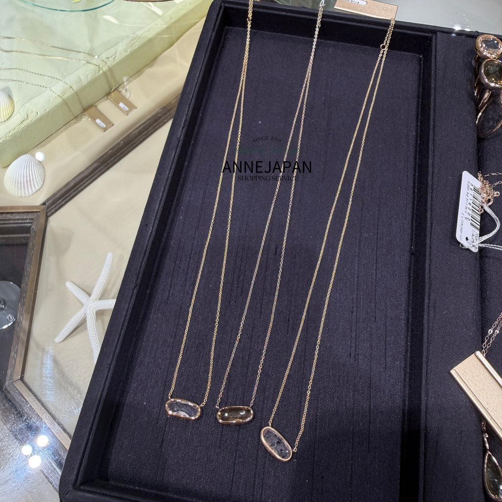 Dew 18K黃金天然粉晶項鍊 Quartz 天然白水晶項鍊