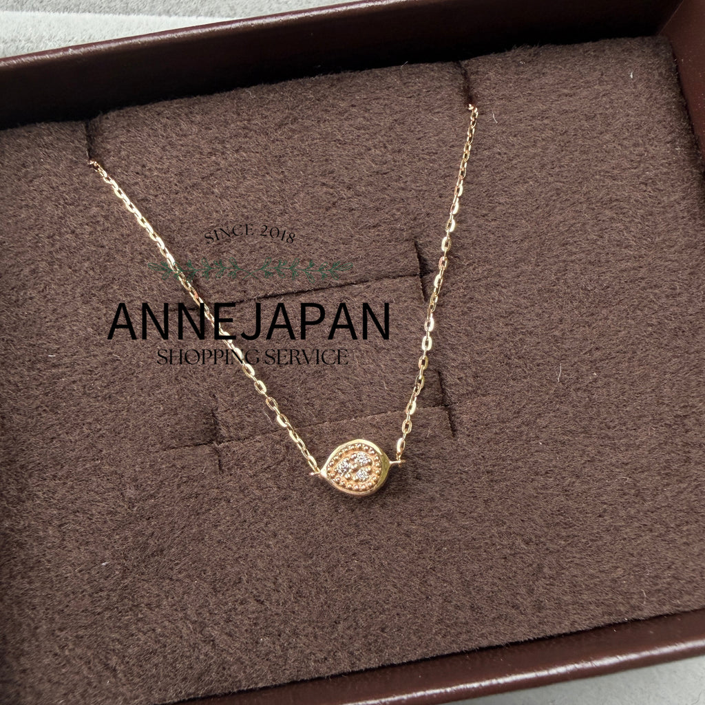 10K金天然鑽石 0.01ct 天然月光石雙面手鍊