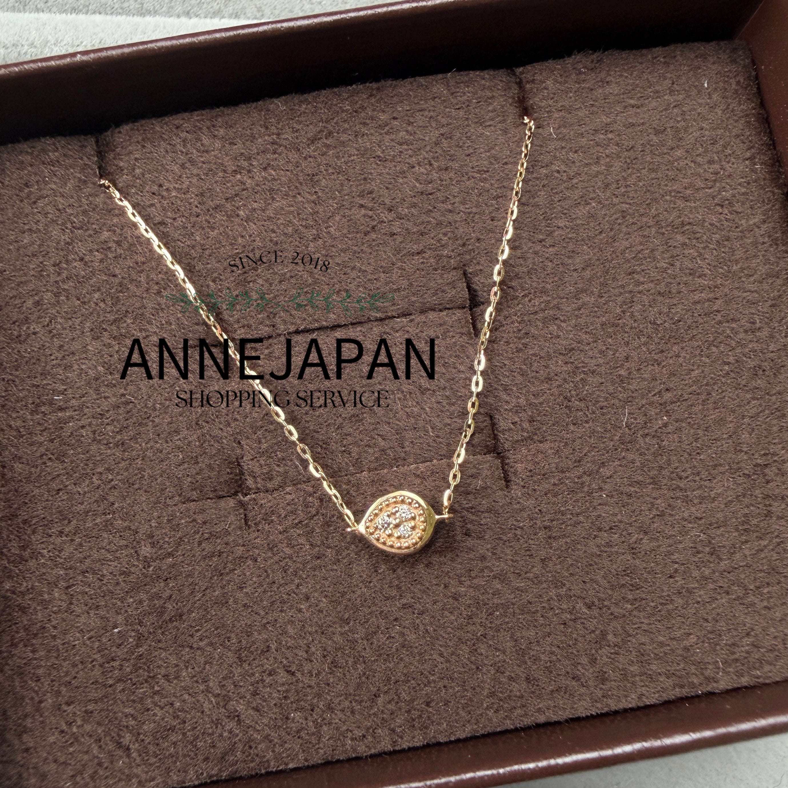10K金天然鑽石 0.01ct 天然月光石雙面手鍊
