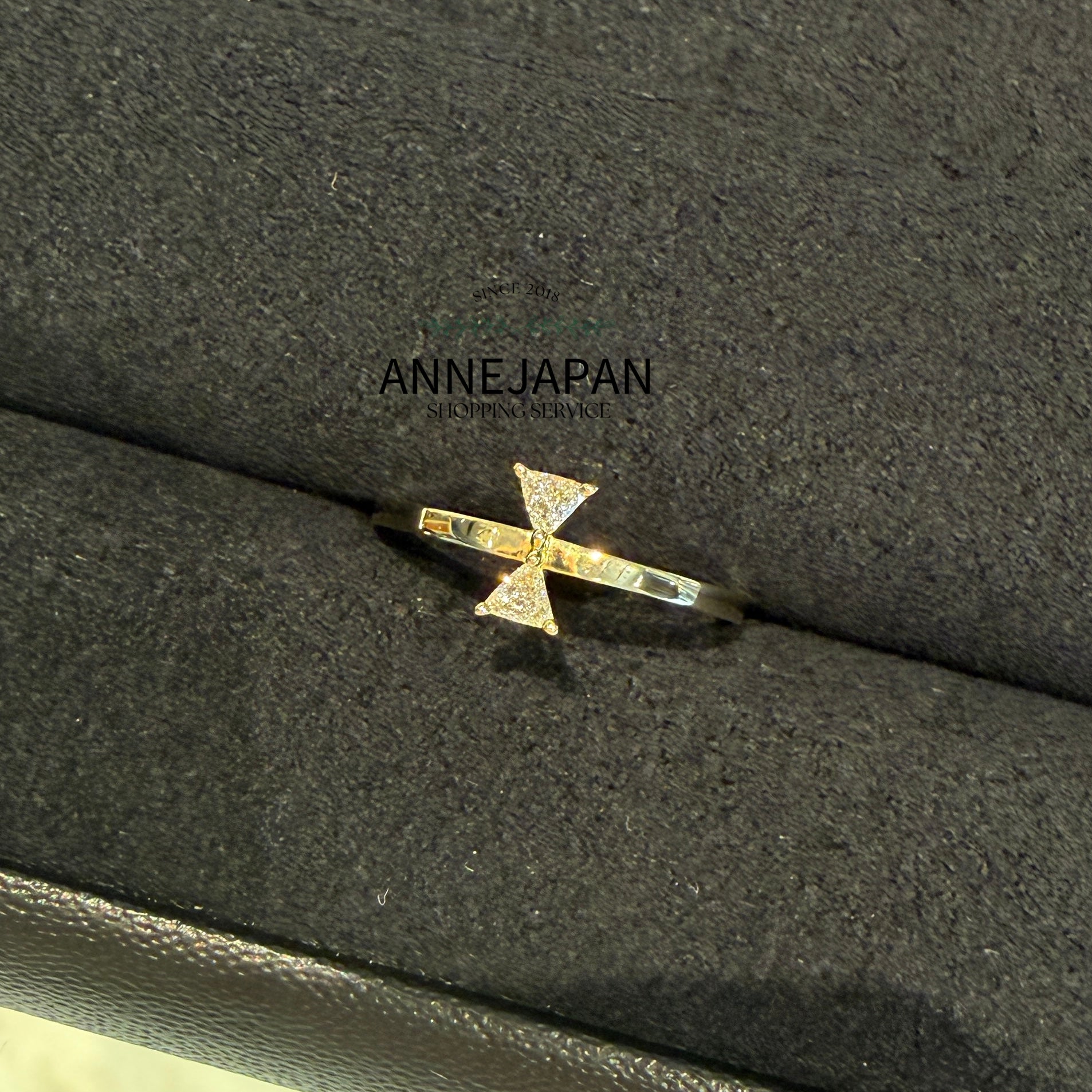 Cerf-Volant 鑽石戒指 18K黃金／天然鑽石約 0.11 ct