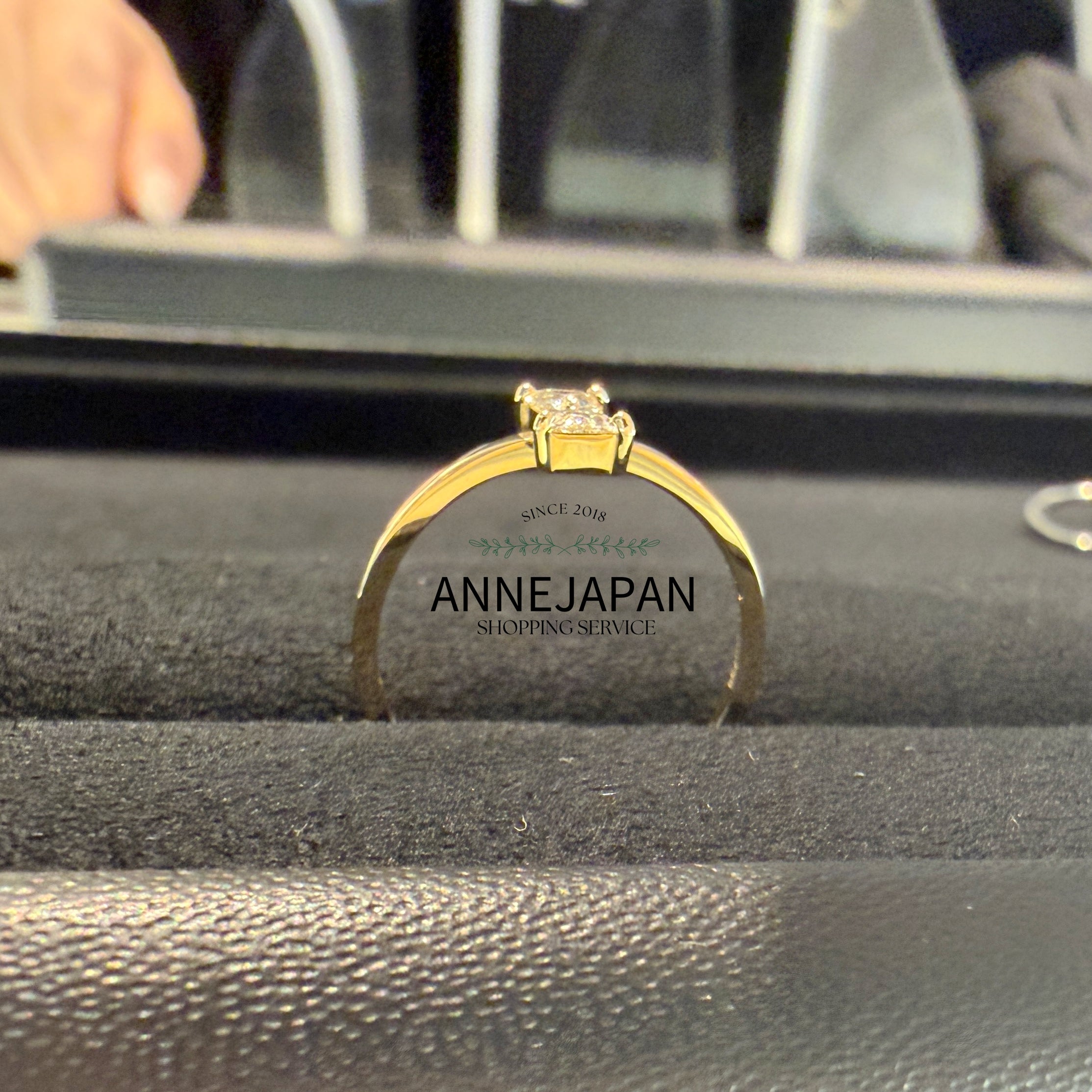 Cerf-Volant 鑽石戒指 18K黃金／天然鑽石約 0.11 ct