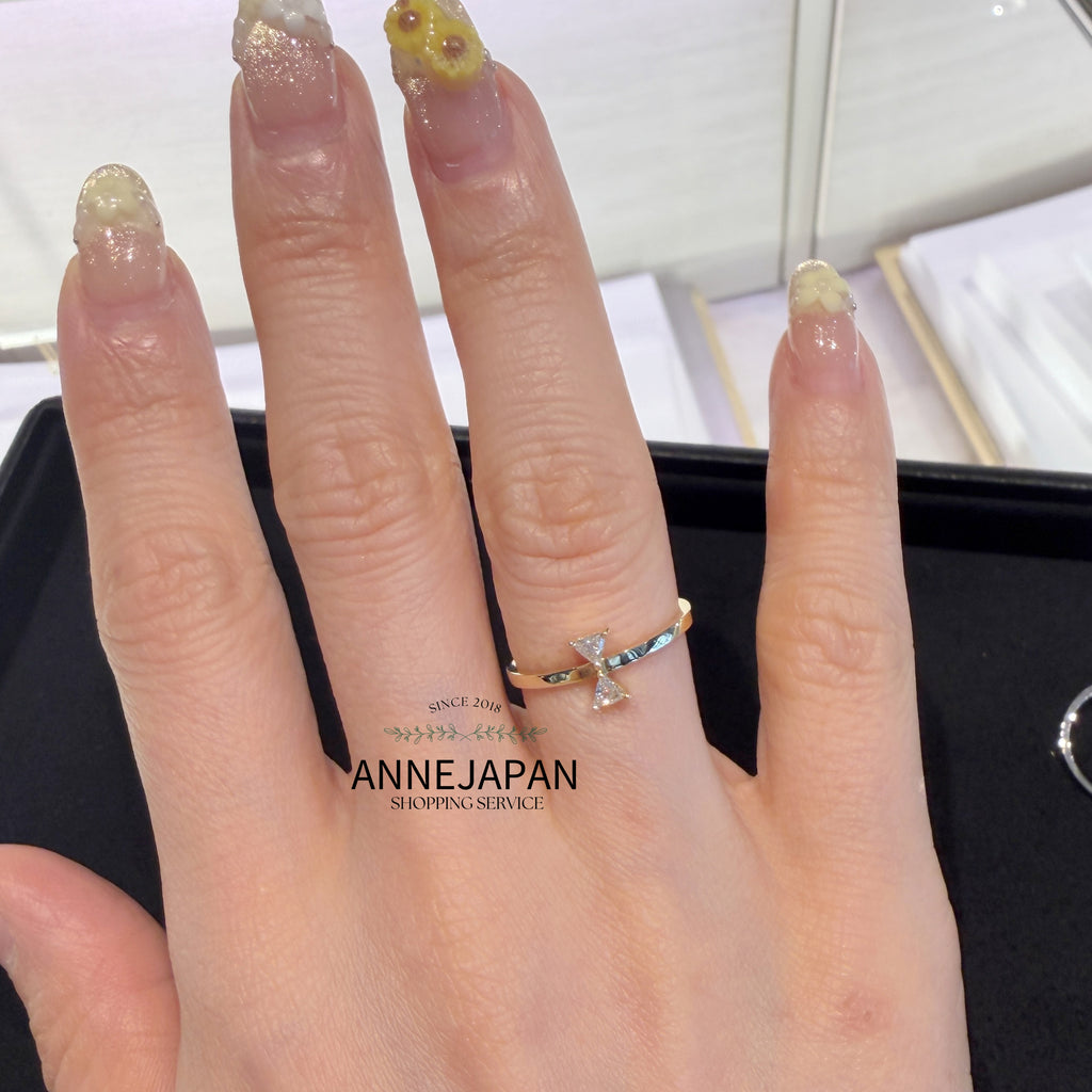 Cerf-Volant 鑽石戒指 18K黃金／天然鑽石約 0.11 ct