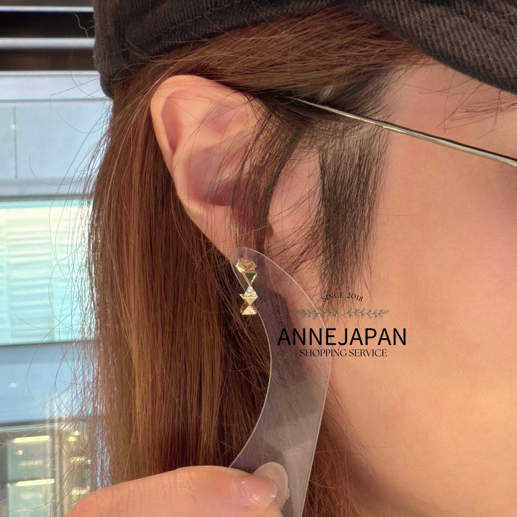 Cerf-Volant Pavé Sequence 單耳鑽石耳環 18K黃金／天然鑽石約 0.04 ct