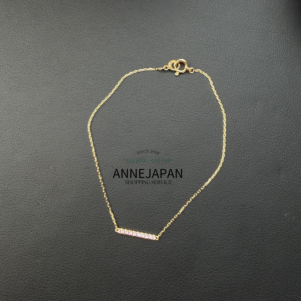 Tina Chain 18K黃金／天然粉紅藍寶石0.07ct手鍊