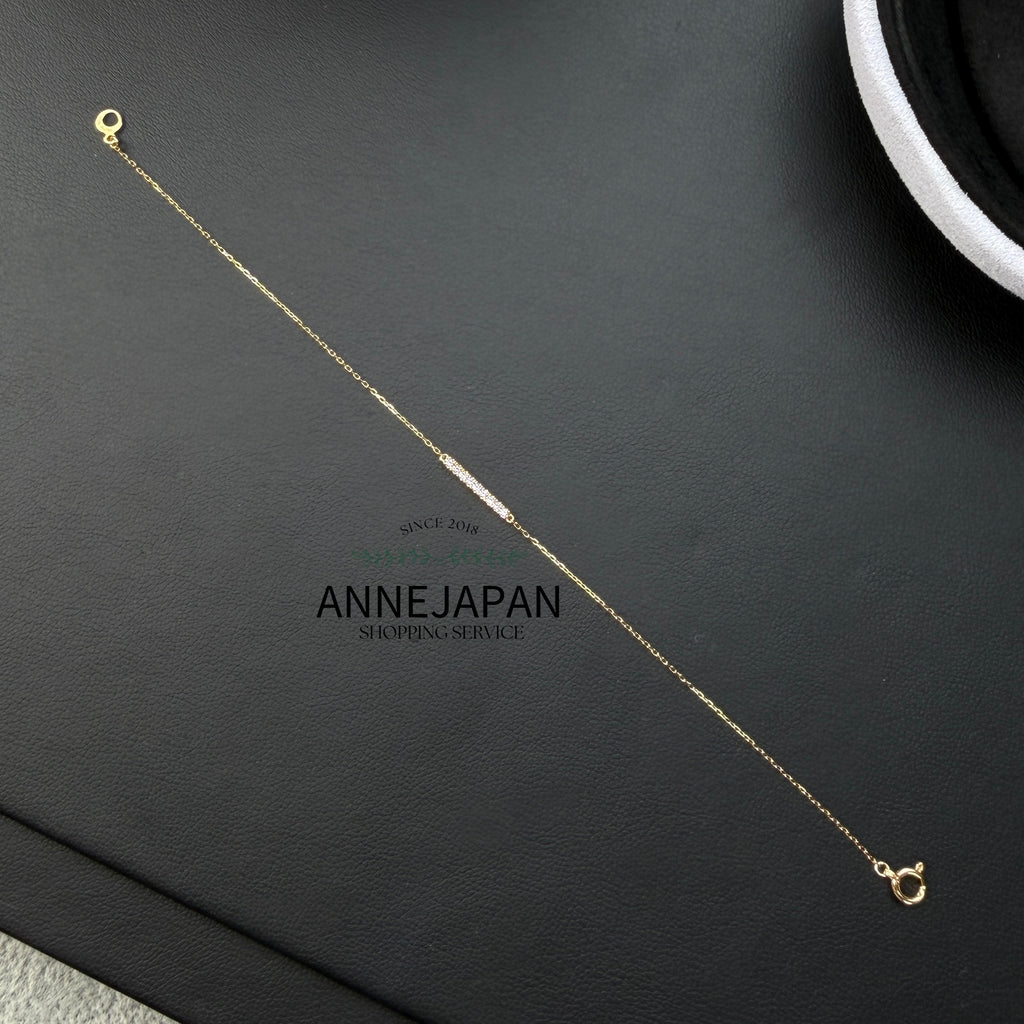 Tina Chain 18K黃金／天然粉紅藍寶石0.07ct手鍊