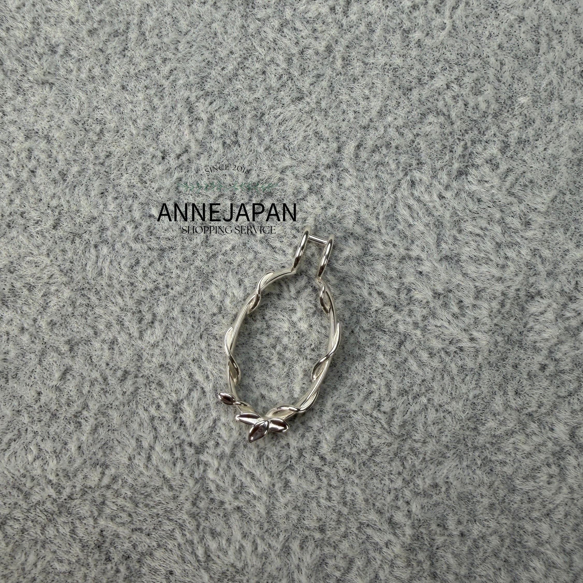 925純銀 茉莉花藤蔓吊墜