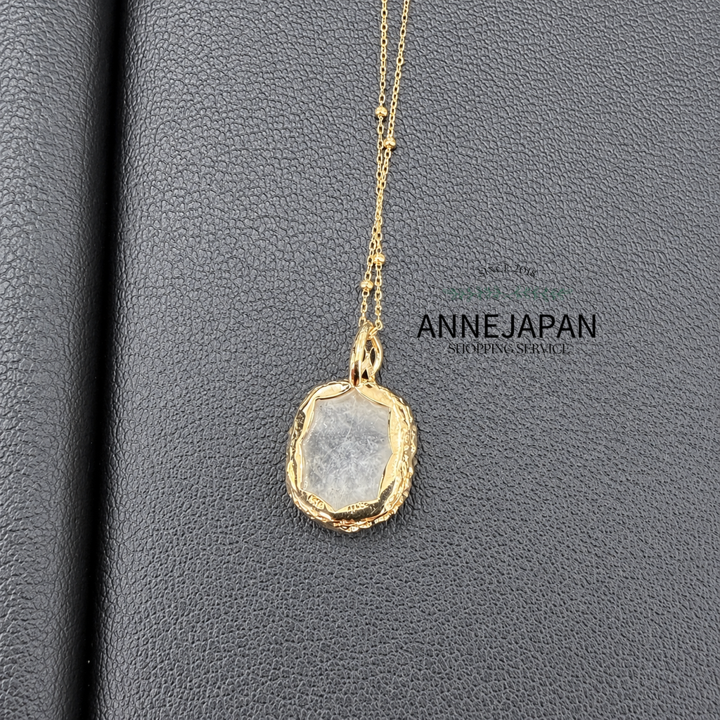 10K金天然石英（Quartz）天然海藍寶（Aquamarine）吊墜