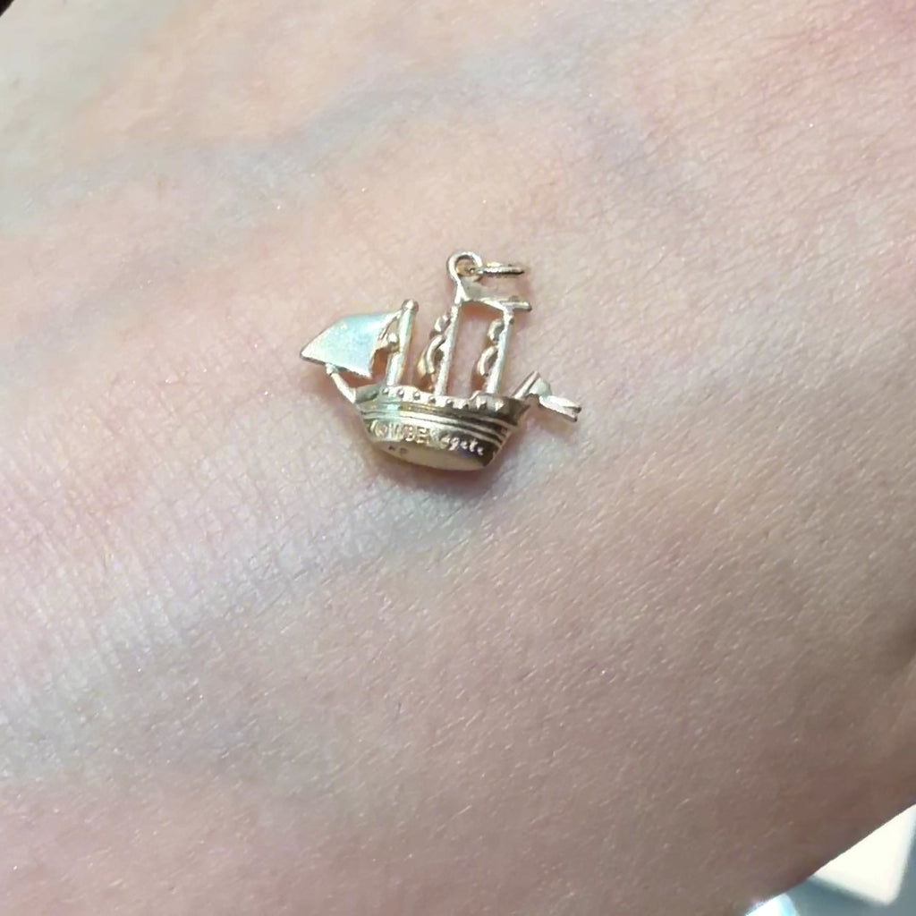 七寶奇謀獨眼威利號K5 黃金K10 黃金（吊環）海盜船吊墜