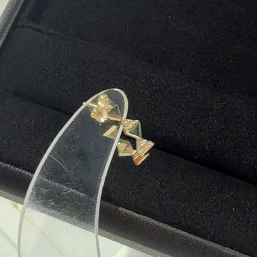 Cerf-Volant Pavé Sequence 單耳鑽石耳環 18K黃金／天然鑽石約 0.04 ct